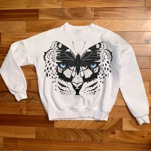 Jonny Cota Metamorphosis Leopard Wings Butterfly Sweatshirt